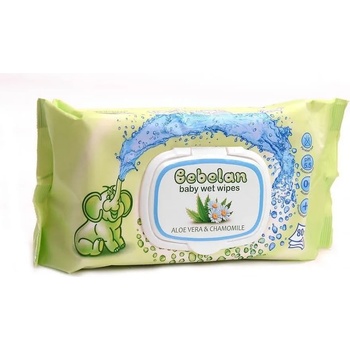 Image 1 of Bebelan Мокри кърпи Bebelan - Алое вера и Лайка, 80 броя