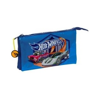 Hot Wheels Троен Моливник Hot Wheels Sonny Морско син 22 x 12 x 3 cm