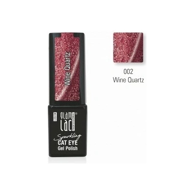 GlamLac Gel lak magnetický vínový 002 Wine Quartz 6 ml