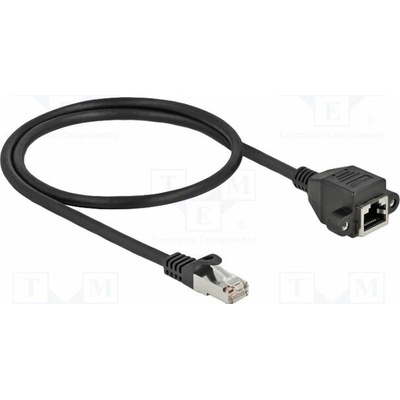 Delock 86999 Prodlužka S/FTP Kat: 6a RJ45 zásuvka RJ45 vidlice