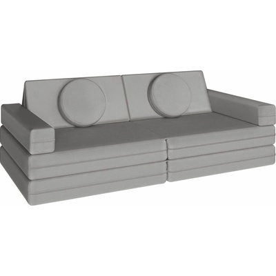 Tectake 405172 Pohovka na hranile Lilly 120 cm šedá