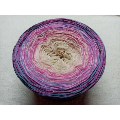 Merino Zasněžená magnolie 4-nitka 1200m s lurexem