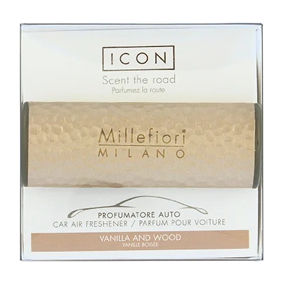 Millefiori Icon Metal Vanilla & Wood aроматизатор за автомобил