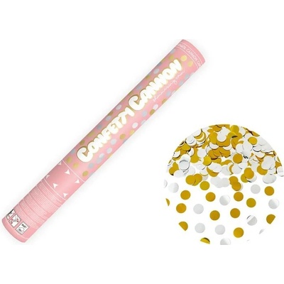 Vystřelovací konfety 40cm zlato stříbrné PartyDeco – Zboží Mobilmania