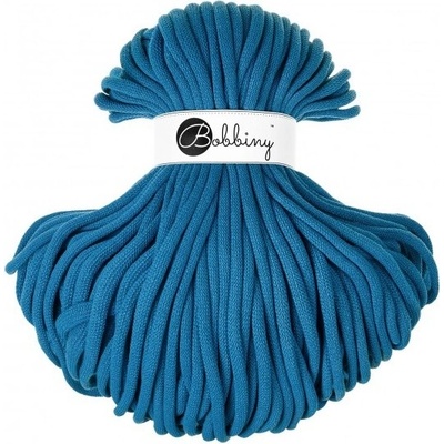 Bobbiny bavlněná šňůra JUMBO 9mm Dopamine BLUE