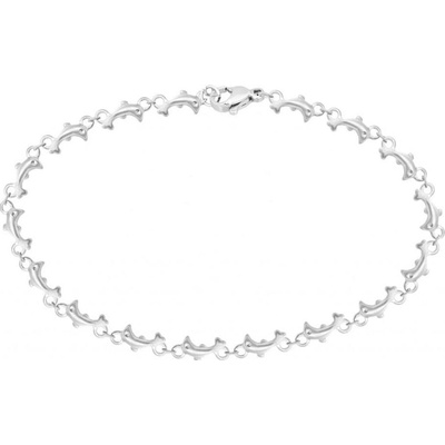 Biju Řetízek na nohu z chirurgické oceli, složený z delfínků 2002065-1