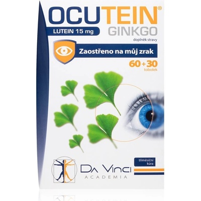 DaVinci Ocutein Ginkgo Lutein 15 mg 60 + 30 tabliet
