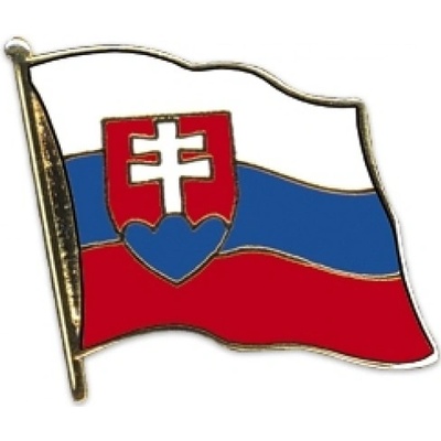 Odznak (pins) 20mm vlajka Slovensko - farebný