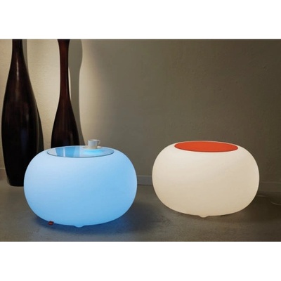 MOREE Svietiaca taburetka Bubble 15-01-01, , Osvetlenie RGB LED žiarovka, Užitie Vnútorné, Príslušenstvo Oranžový sedák