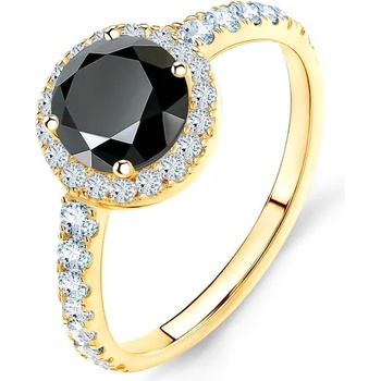 Image 1 of SAVICKI Годежен пръстен This is Love: злато, черен диамант