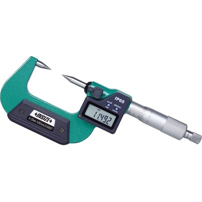 INSIZE Digitální třmenový mikrometr se špičatými doteky typ 3530 A 00-25mm / 0-1"