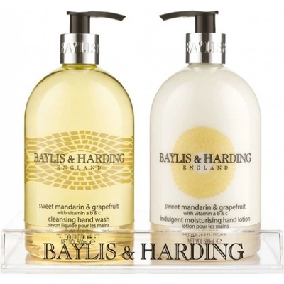 Baylis & Harding Mandarinka a Grapefruit tekuté mýdlo 500 ml + mléko na ruce 500 ml dárková sada