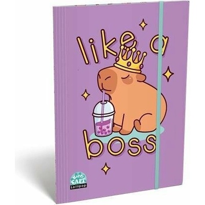 LIZZYSULI Doska s gumičkou A4 Lollipop Capibara