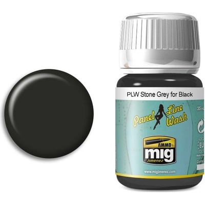AMMO by MIG Jimenez PANEL LINE WASH Stone Grey for Black 35ml
