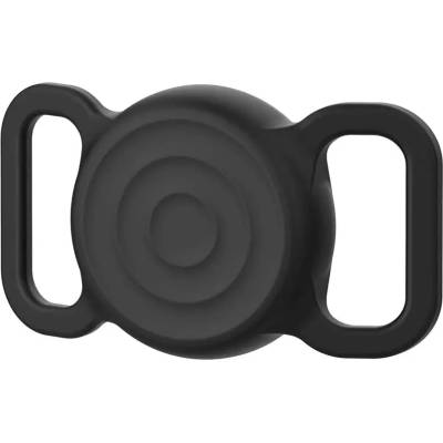 HQWear AirTag силиконов водоустойчив калъф за нашийник за куче или котка - черен (5907769384677)