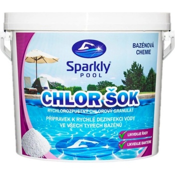 Sparkly POOL Chlor šok 3 kg