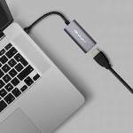 Qoltec Adapter Aluminum USB-C 3.1 MHL to HDMI 4K | 60Hz | 32AWG for Laptop Smartphone