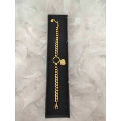 Gella 3.103NAR náramok na ruku dámsky zlatý na ruku so srdiečkom