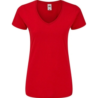 Fruit of the Loom Dámske bavlnené triko 61 444 0 Red