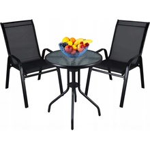 Crossheim C25003 Zahradní balkónový set Relax, stůl + 2 židle