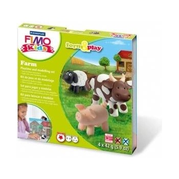 STAEDTLER Fimo Kids Form&Play Set 4 x 42g Farm