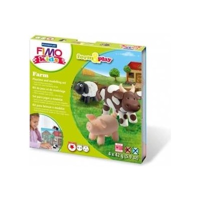 STAEDTLER Fimo Kids Form&Play Set 4 x 42g Farm