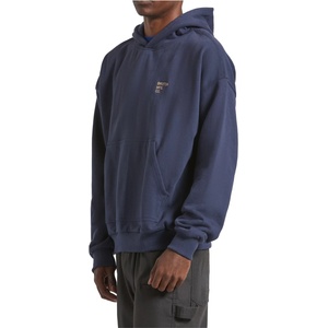 Brixton Мъжки суичър Brixton Embroidered Heavy Weight Hood Hoodie - Mood Indigo - размер S (017-4112-0211)
