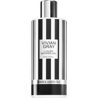 Vivian Gray Stripes Lemon & Green Tea luxusní sprchový gel 250 ml