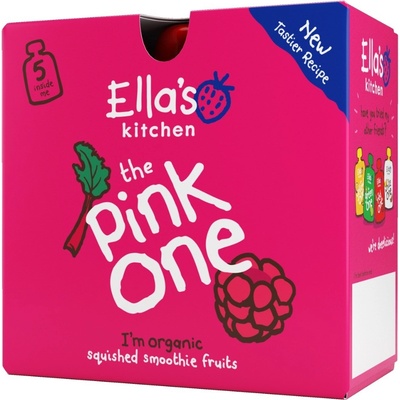 Ellas Kitchen BIO Ovocné smoothie PINK ONE Rebarbora kapsičky 5x90 g