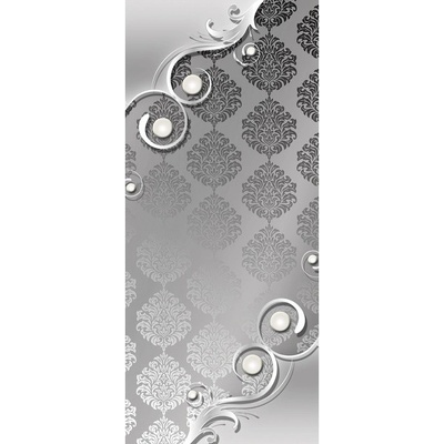 Preinterier DV0557 Fototapeta na stenu Sivý barokový vzor vlies 91cm x 211cm