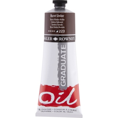 Daler Rowney Graduate Маслена боя Burnt Umber 200 ml 1 бр (117200223)