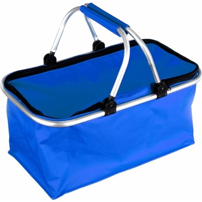 Košík kempingový skládací 48x24x28cm Al+polyester MO