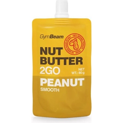 Ořechové máslo 2 gO arašídové máslo GymBeam Balení (g): 15 x 80 g