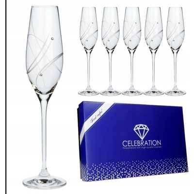 Swarovski Modern Sklenice na sekt 6 x 210 ml