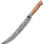 HARAHU Дамаски кухненски нож ZA-37485 - Slicer / Кафяв KP37485
