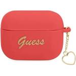 Guess Кейс Guess GUAPLSCHSR за AirPods Pro, червен / червен, Silicone Charm (GUE002012-0)