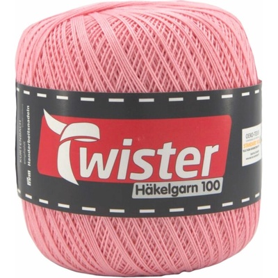 Pletací příze Kurtenbach Twister Häkelgarn 100 Barva: 30 ROSA