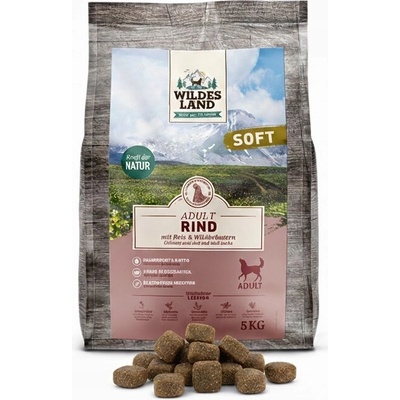 Wildes Land Dog Soft Rind hovězí poloměkké 5 kg