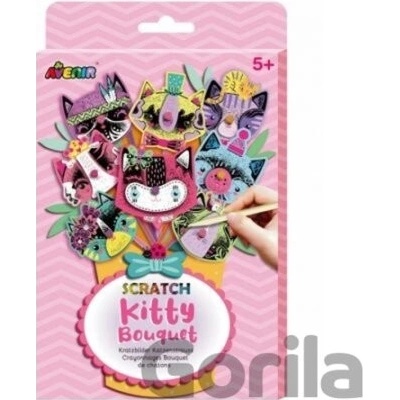 Avenir Škrabací obrázky kytice kočka