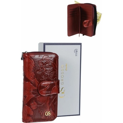Grosso Dámska kožená peňaženka GS-PX34-DSF-red