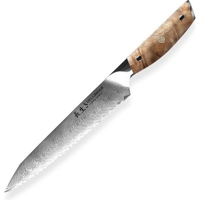 Dellinger Longevity nôž na pečivo Bread 21 cm Damascus Edition
