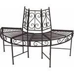 Garden Pleasure Черна метална градинска пейка Narvi - Garden Pleasure (950386)