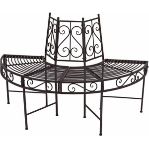 Garden Pleasure Черна метална градинска пейка Narvi - Garden Pleasure (950386)
