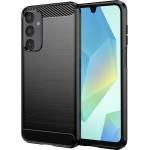 Techsuit Калъф за Samsung Galaxy A16 4G / A16 5G - Carbon Silicone - Черен (KF2336177)