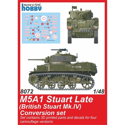 Tamiya CMK M5A1 Stuart Late British Conversion set / for kit 1:48