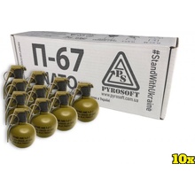 Pyrosoft 10x Airsoftový ruční granát P 67G NATO