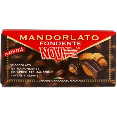 Novi tmavá čokoláda s mandľami 100 g