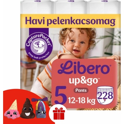 Libero Up&amp;Go Pants 12-18kg Junior 5 228ks