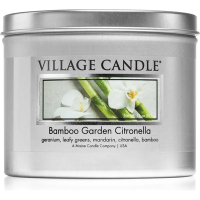 Village Candle Bamboo Garden Citronella ароматна свещ в кутия 311 гр