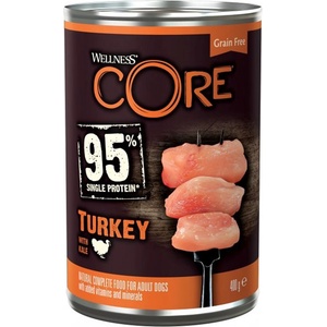Wellness Core Dog 95% пуйка & зеле 400 г